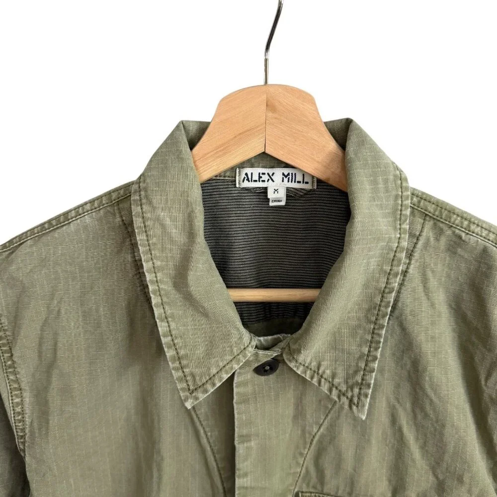 Alex Mill Field Ripstop Jumpsuit Coverall Workwear‎ Utility Green Mens M